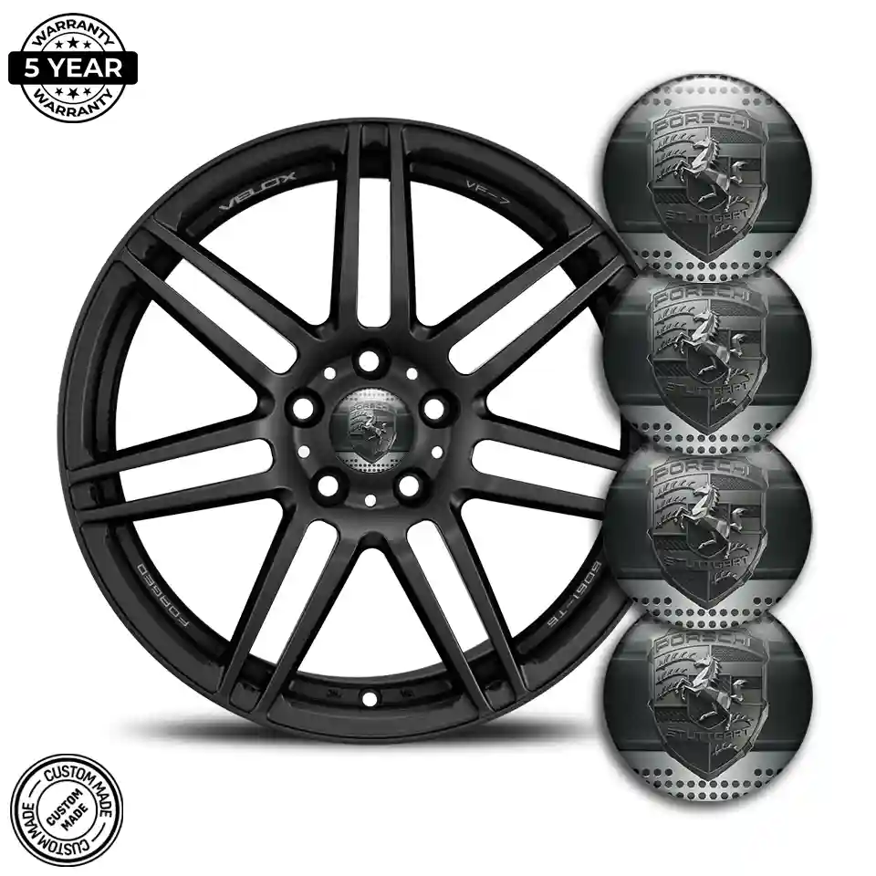 Porsche Logo Silicone Badge Resin Elite