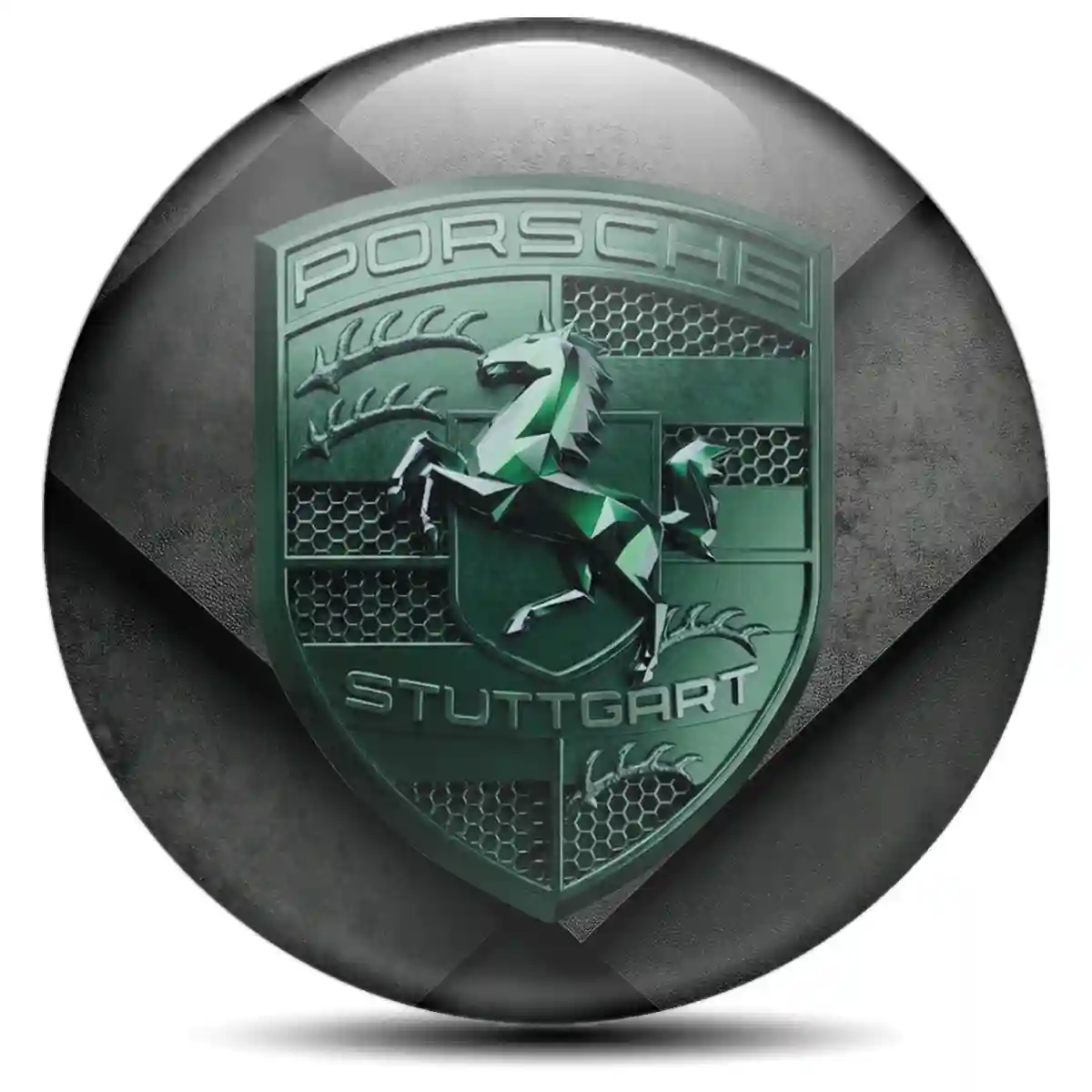 Porsche Logo Silicone Badge Signature Grade