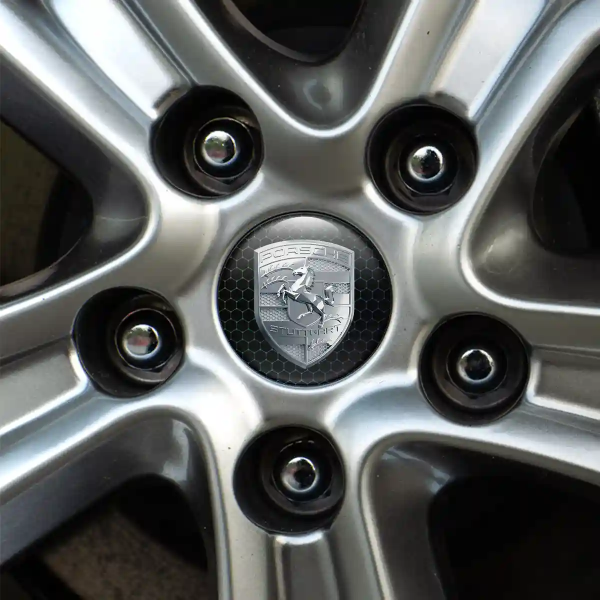 Porsche Logo Silicone Badge Sport Tuning