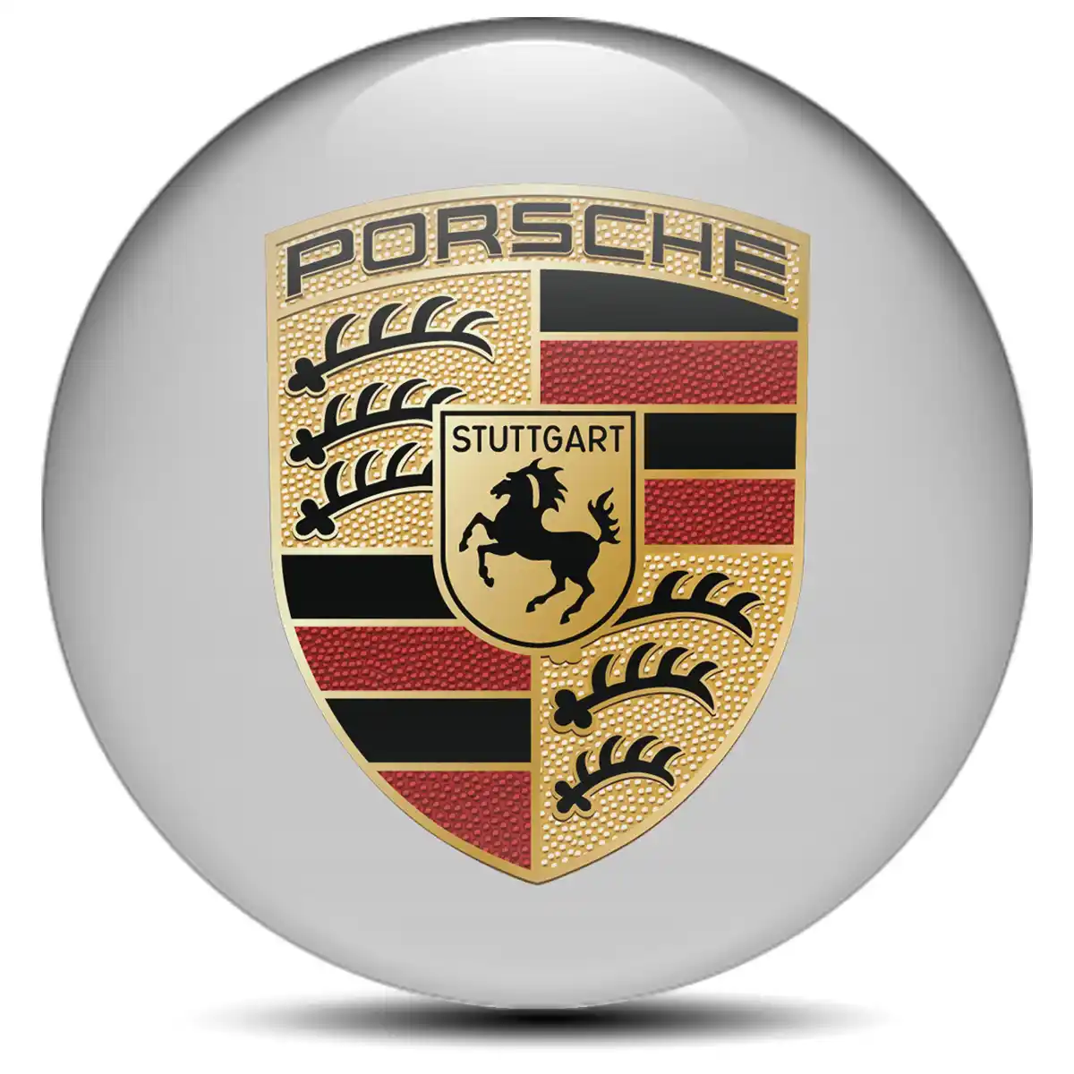 Porsche Logo Silicone Badge Stylish Design