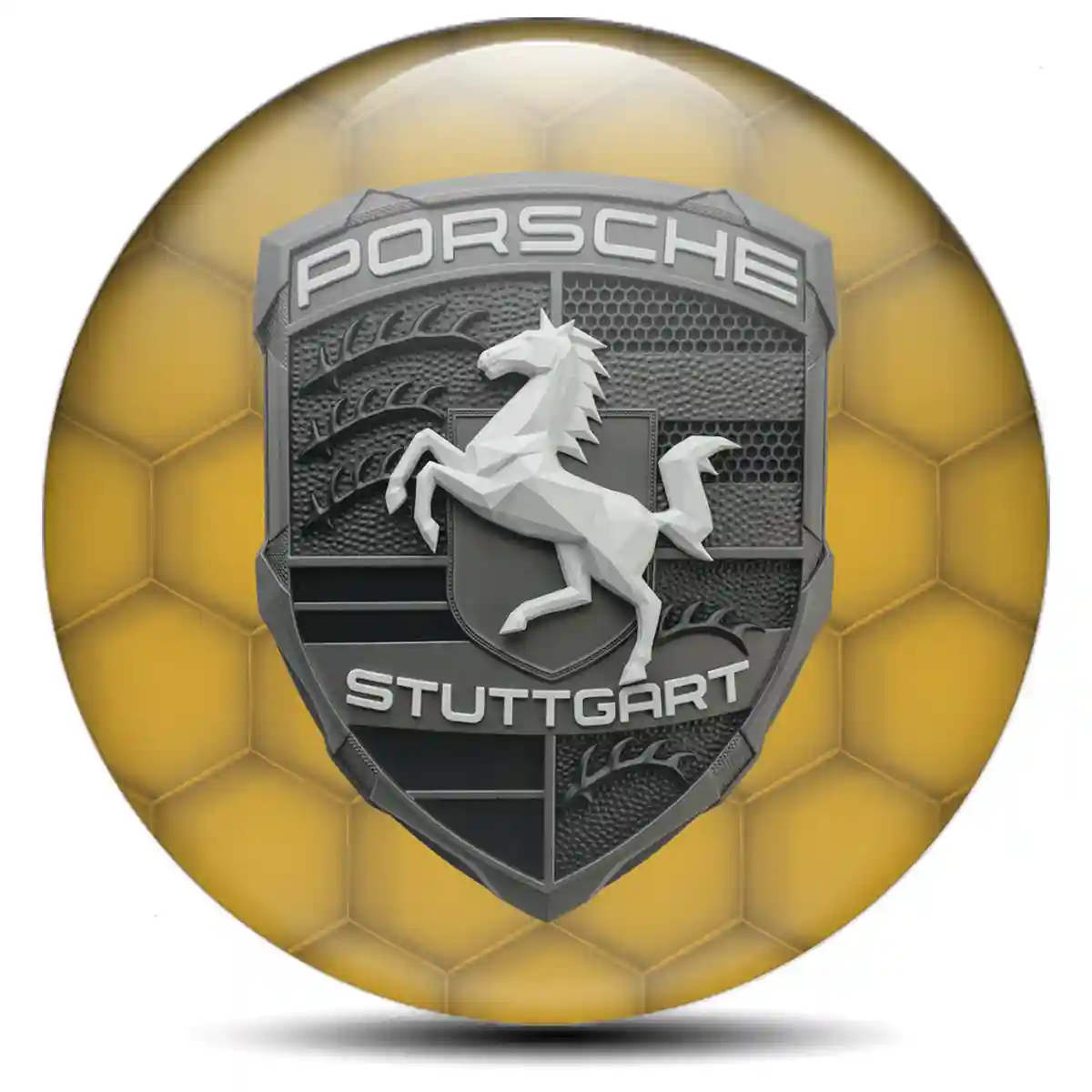 Porsche Logo Silicone Emblem Elite Edition