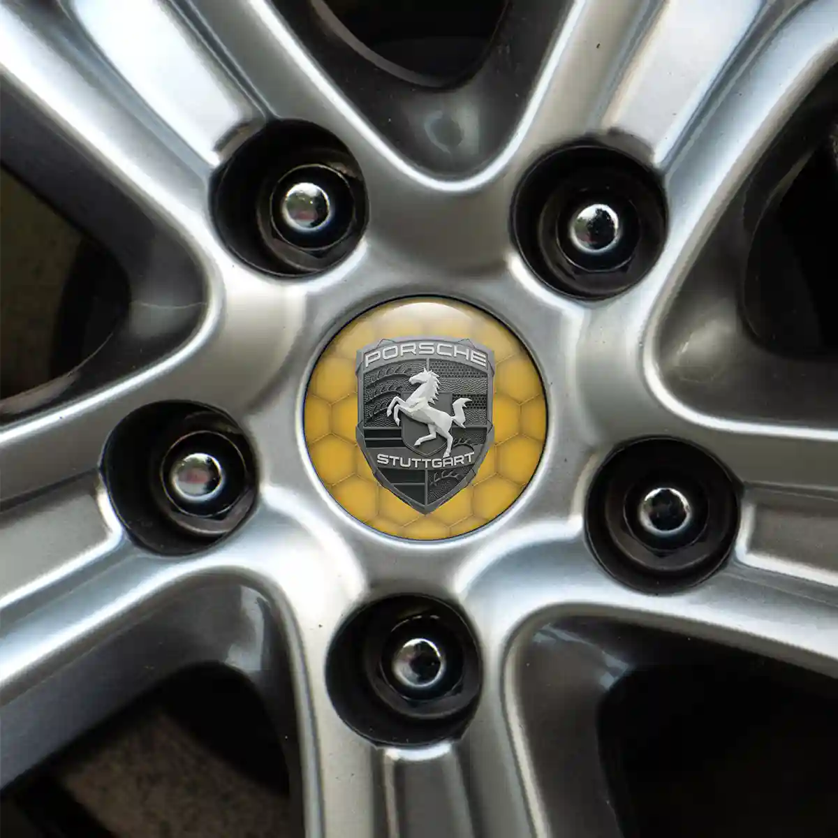 Porsche Logo Silicone Emblem Elite Edition