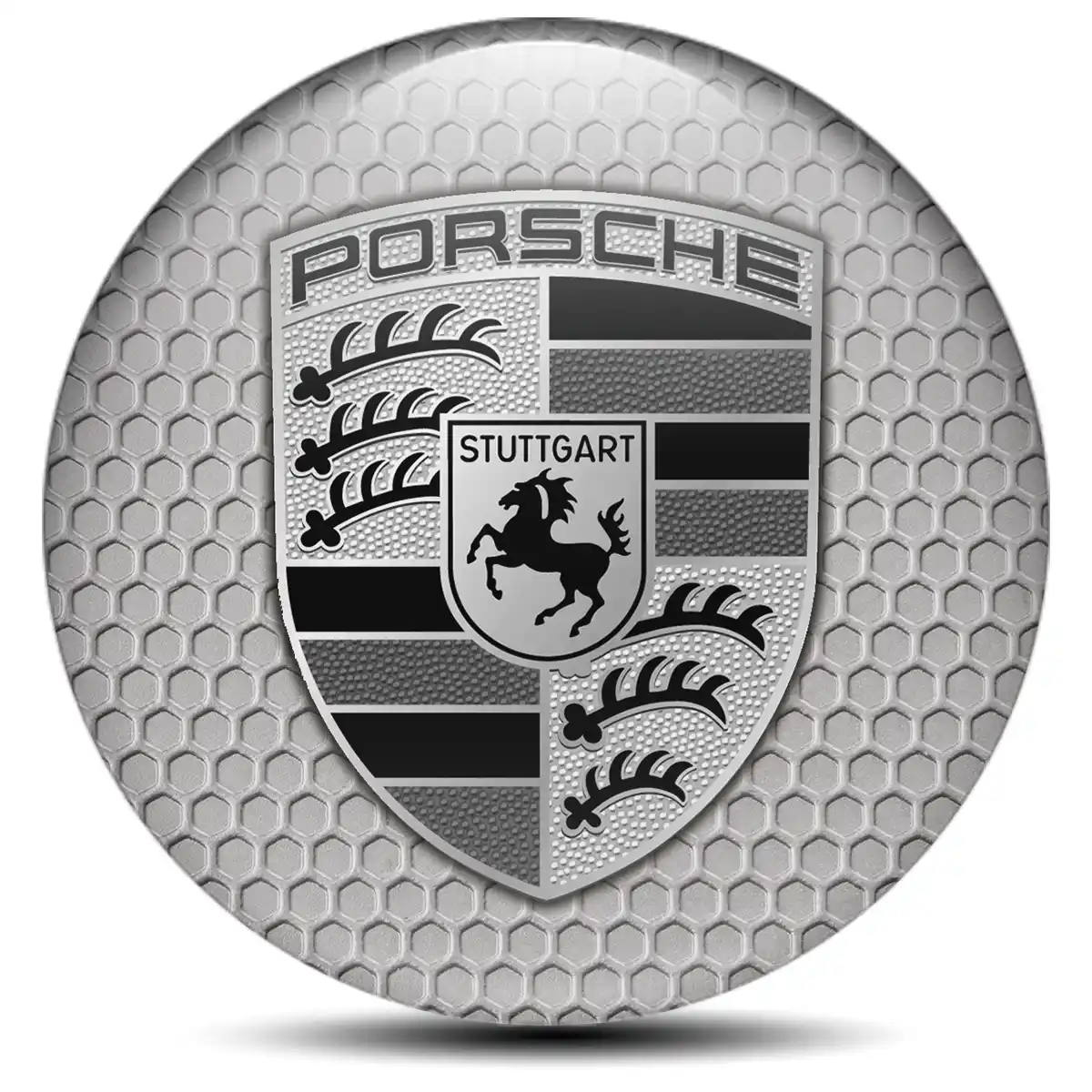 Porsche Logo Silicone Emblem High Quality