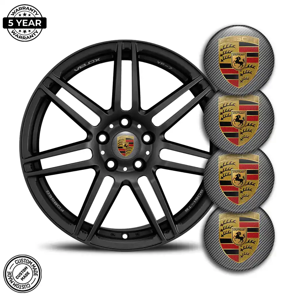 Porsche Logo Silicone Emblem Premium Edition