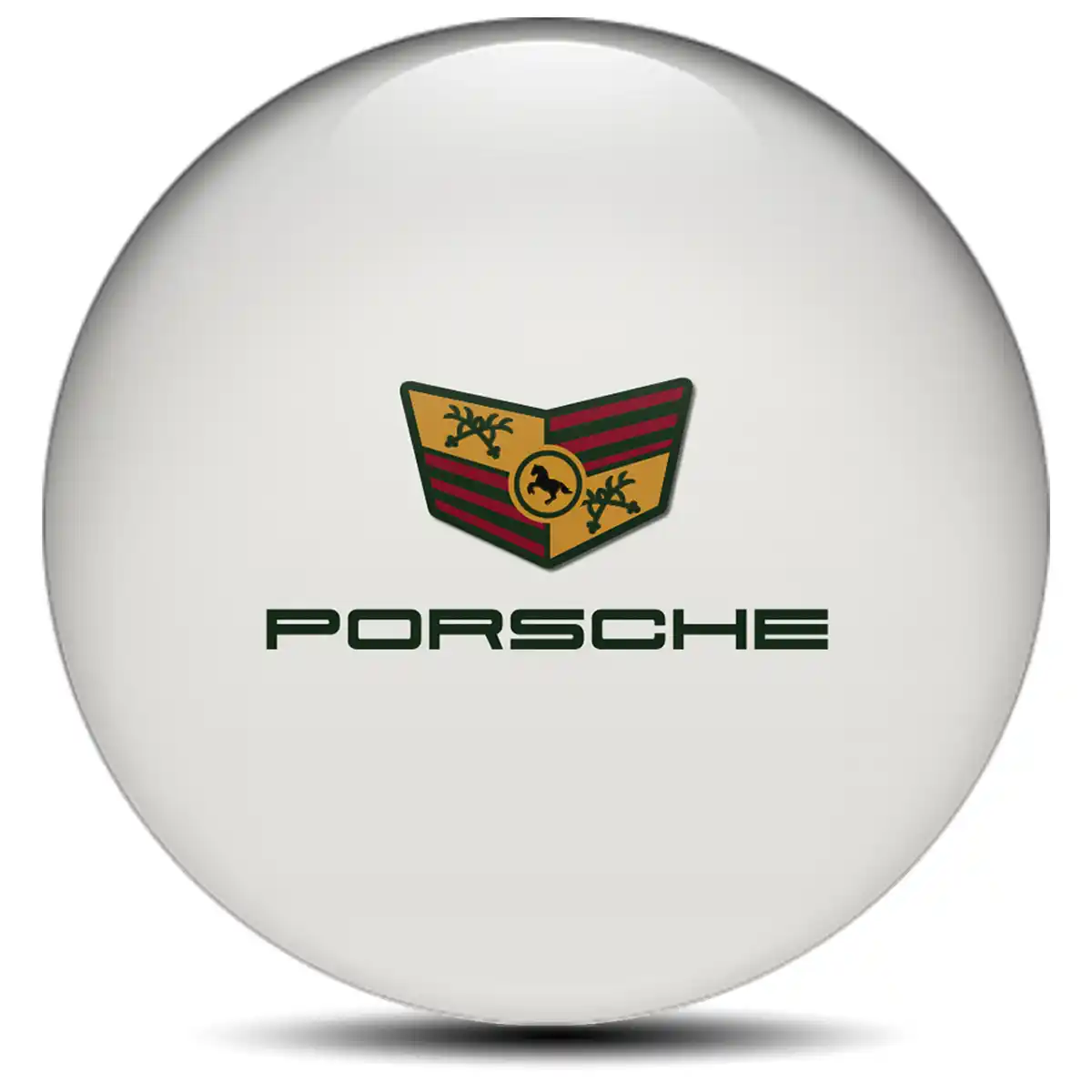 Porsche Logo Silicone Emblem Self-Adhesive Stylish Design