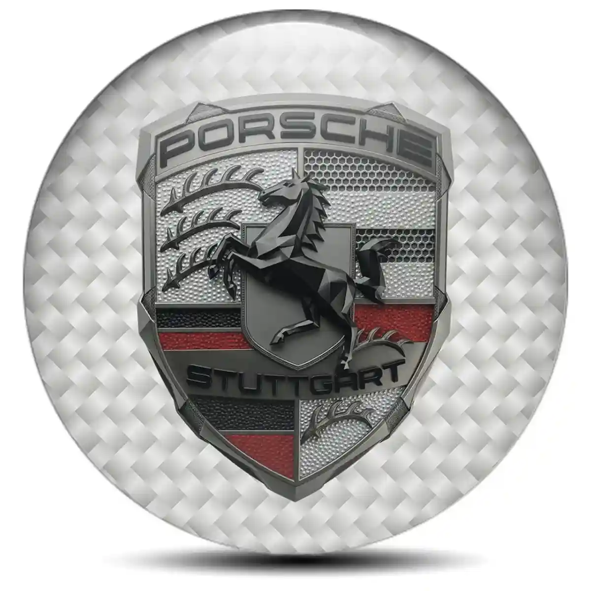 Porsche Logo Silicone Emblem Signature Grade