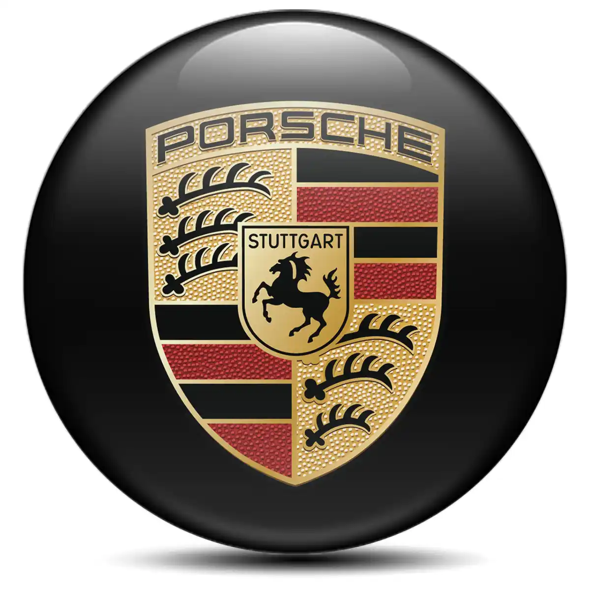 Porsche Logo Silicone Emblem Stylish Design