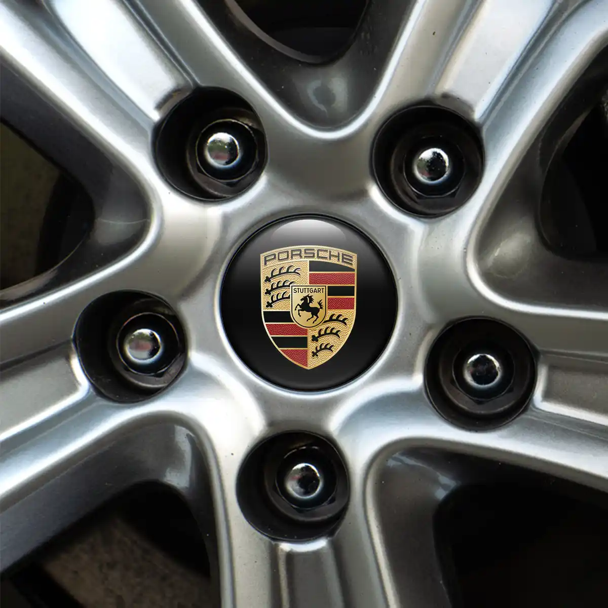 Porsche Logo Silicone Emblem Stylish Design
