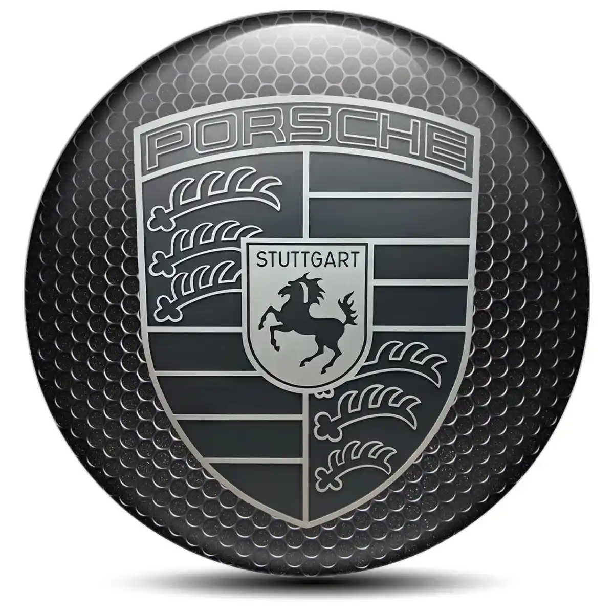Porsche Logo Silicone Sticker High Quality