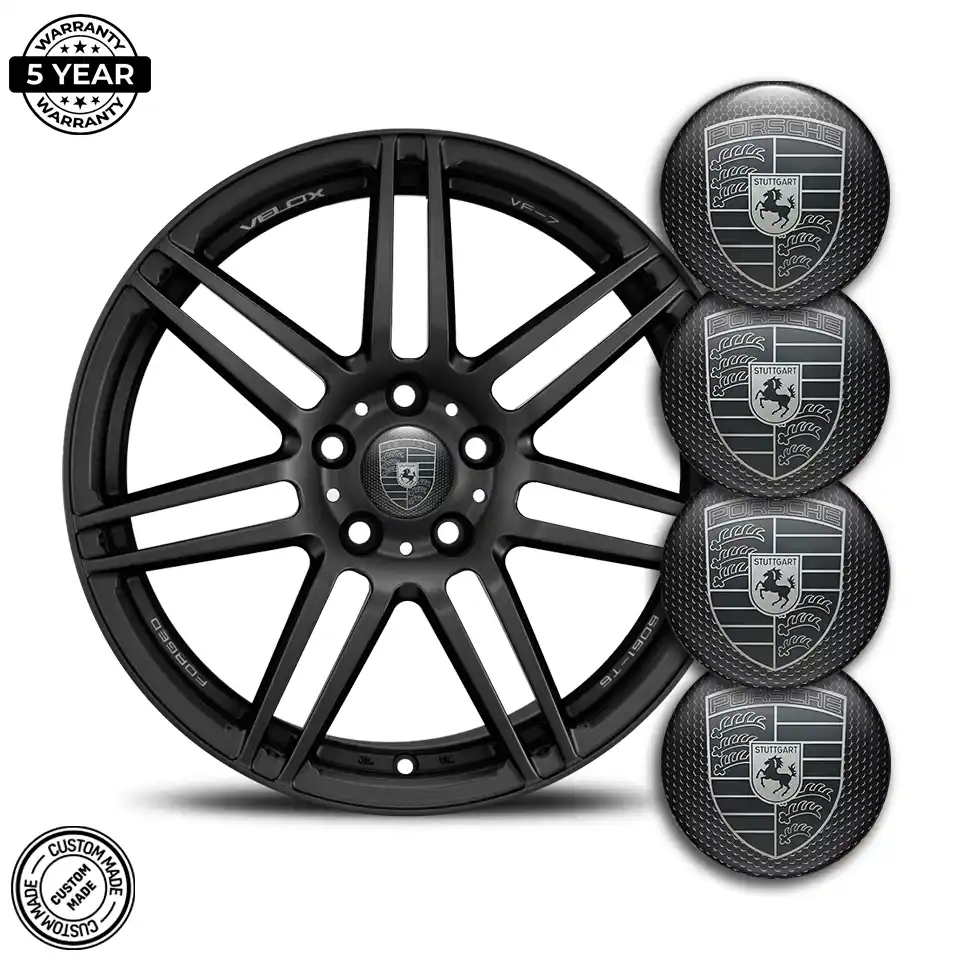Porsche Logo Silicone Sticker High Quality