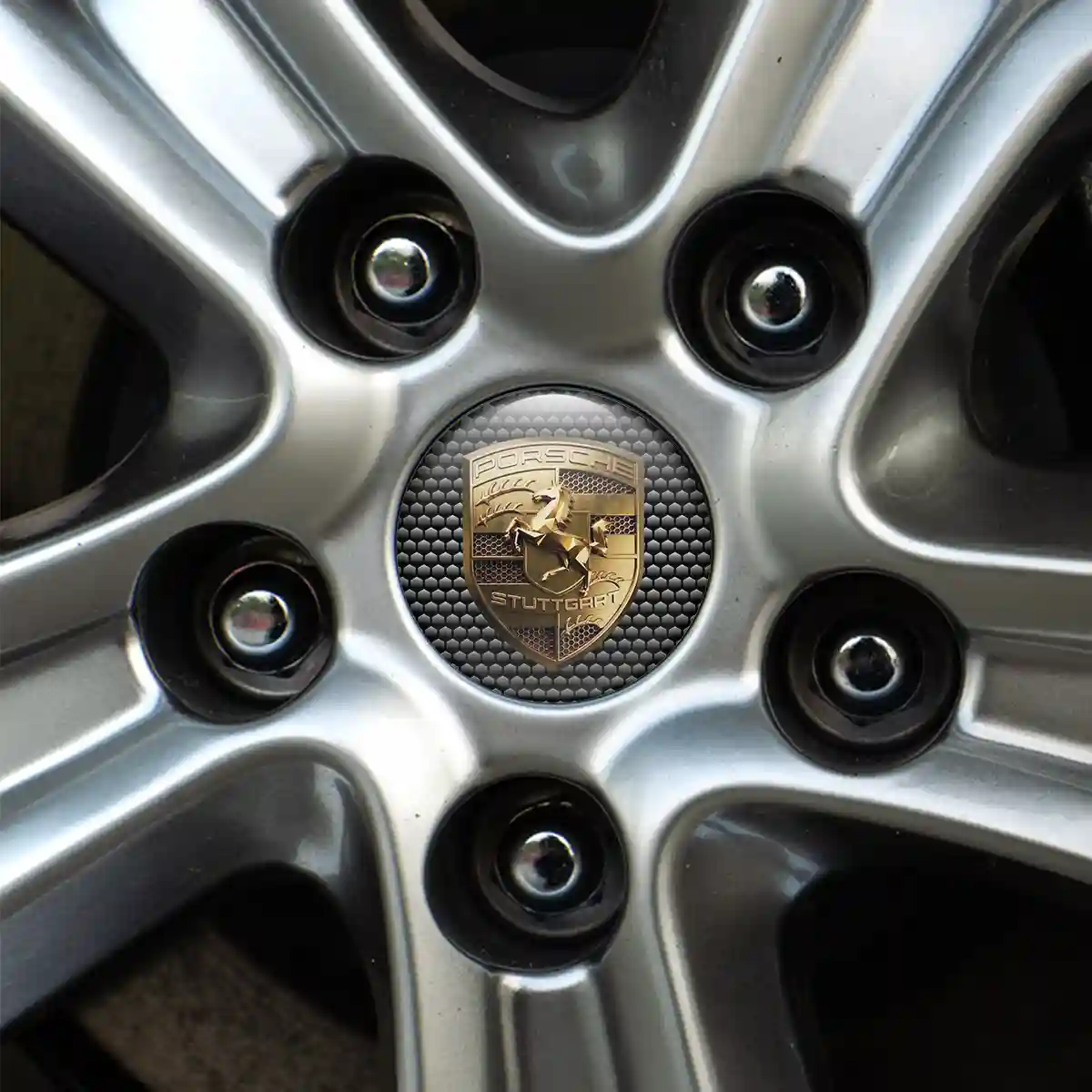 Porsche Logo Silicone Sticker Interior Luxe