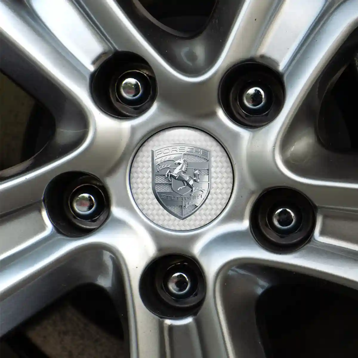 Porsche Logo Silicone Sticker Noble Edition
