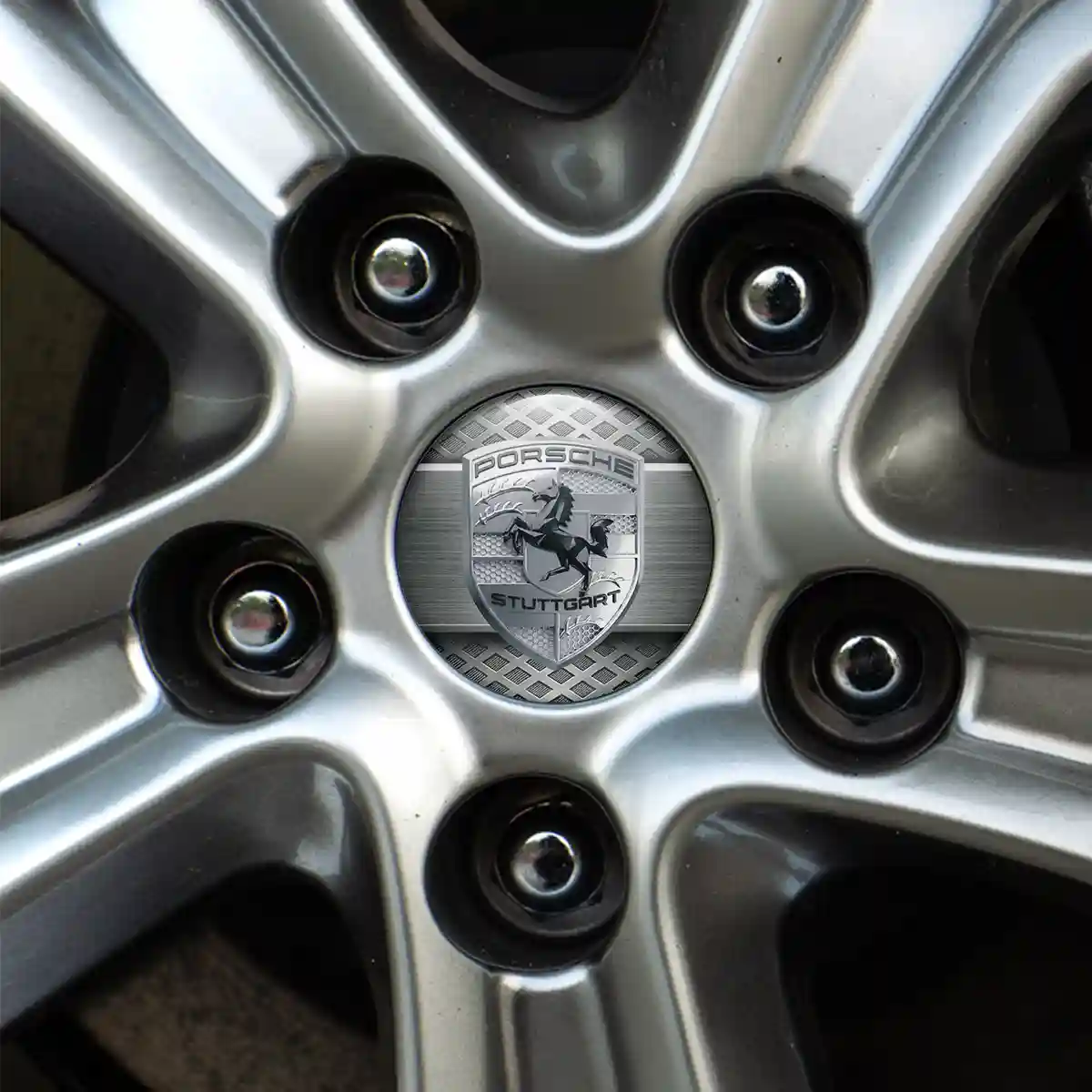 Porsche Logo Sticker Auto Tuning