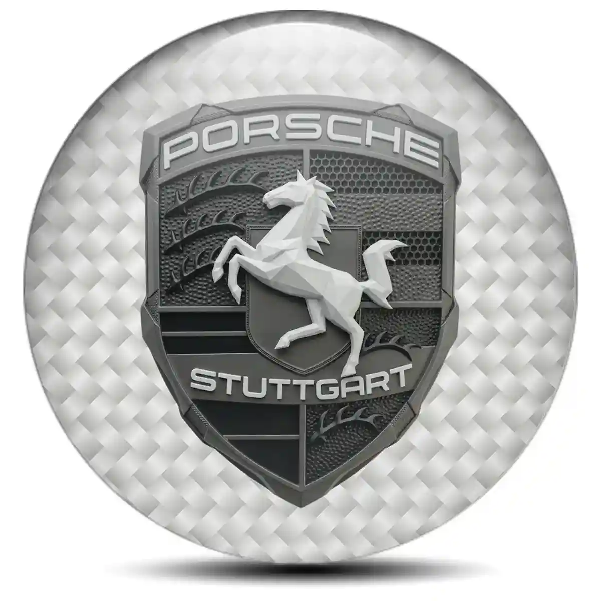 Porsche Logo Sticker Elite Finish