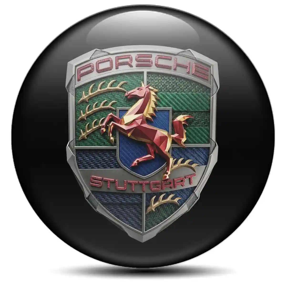 Porsche Logo Sticker Marked Edition