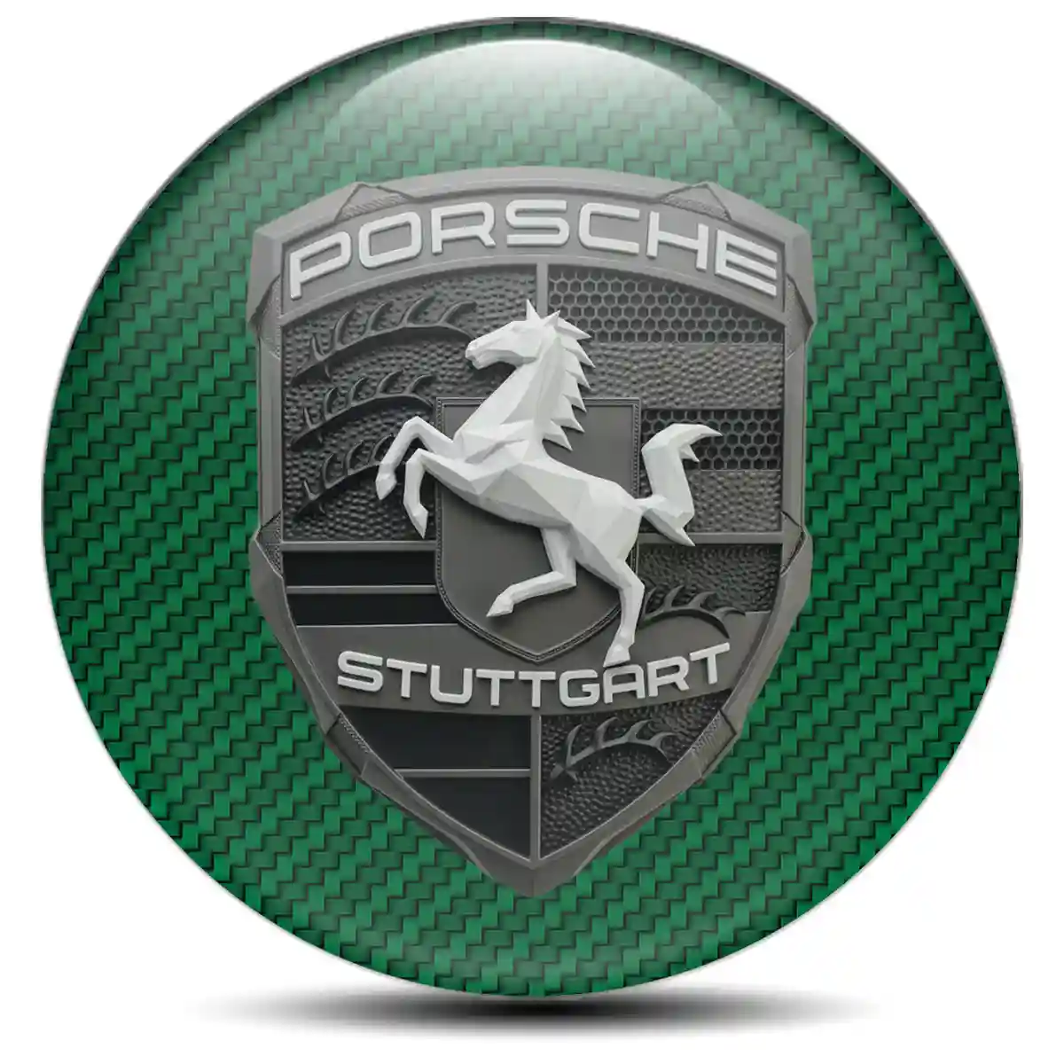 Porsche Logo Sticker Performance Style