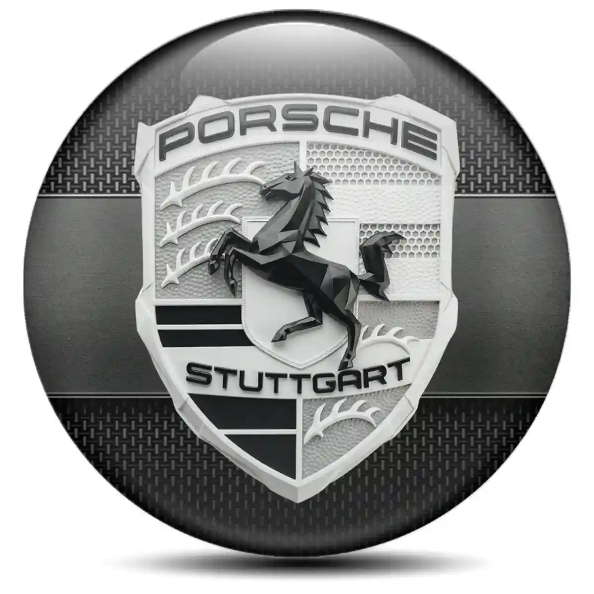 Porsche Logo Sticker Prime Quality