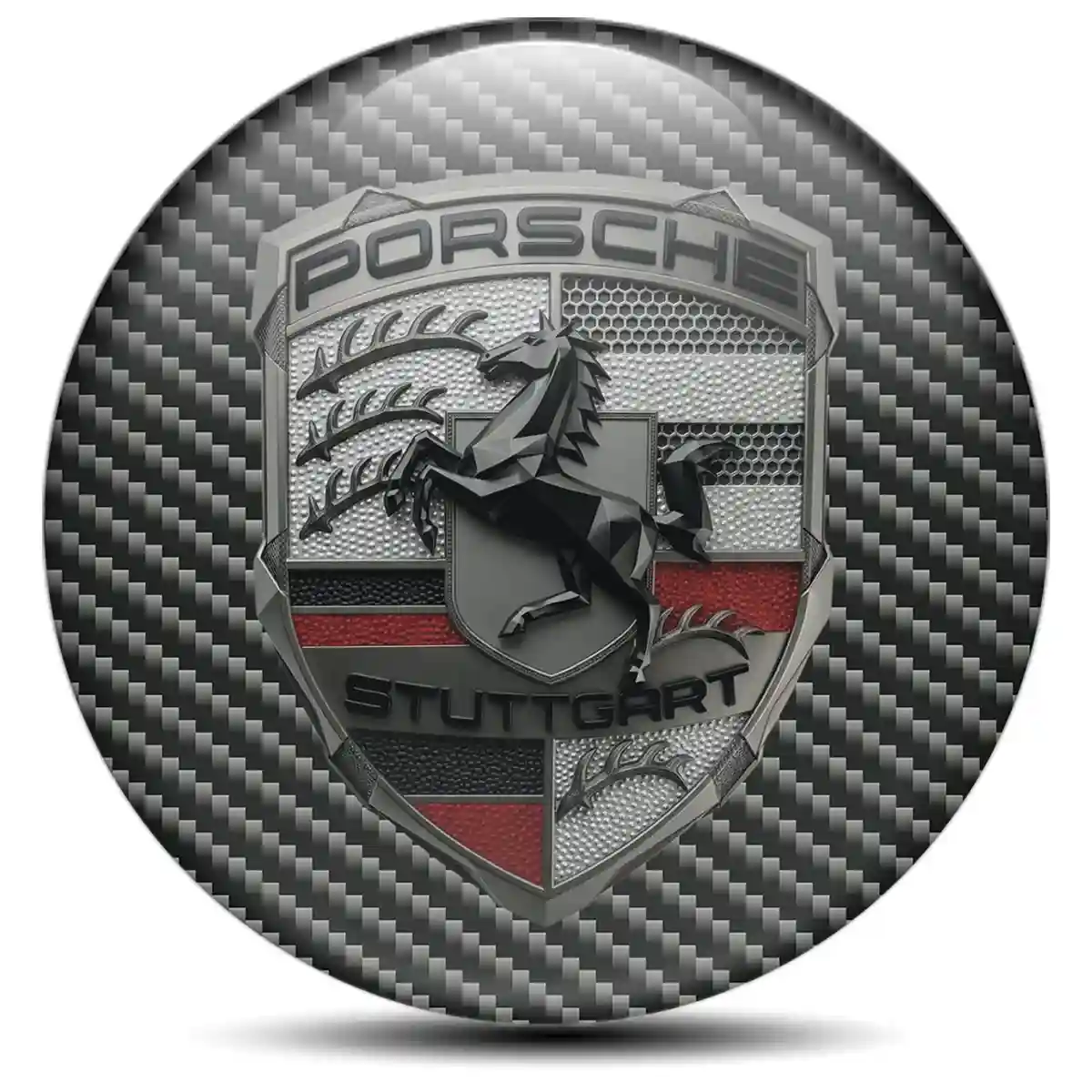 Porsche Logo Sticker Refined Design