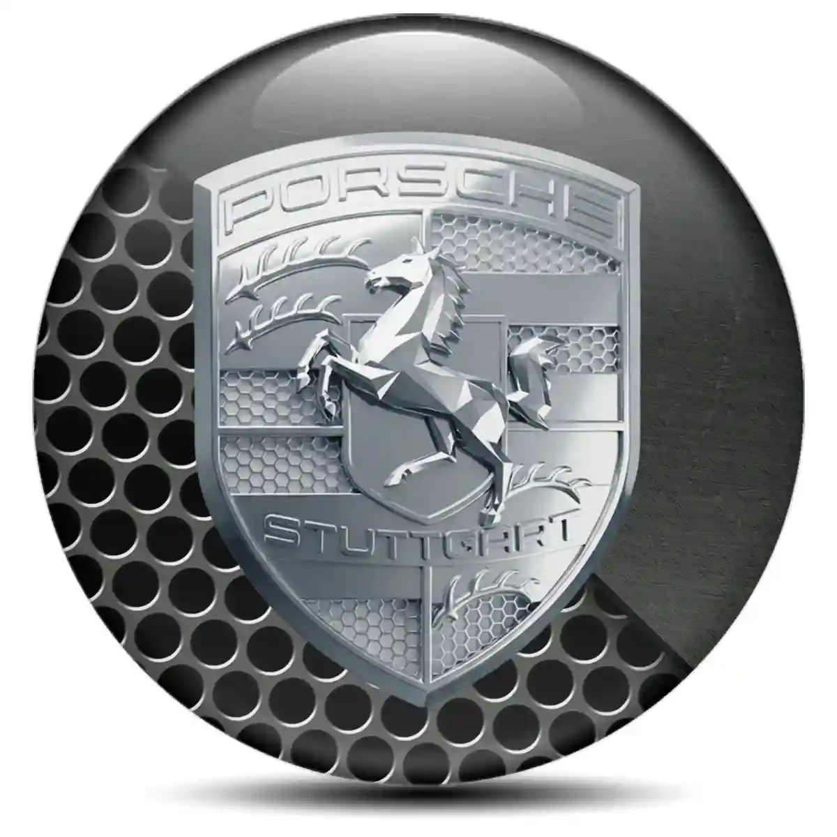 Porsche Logo Sticker Sleek Style