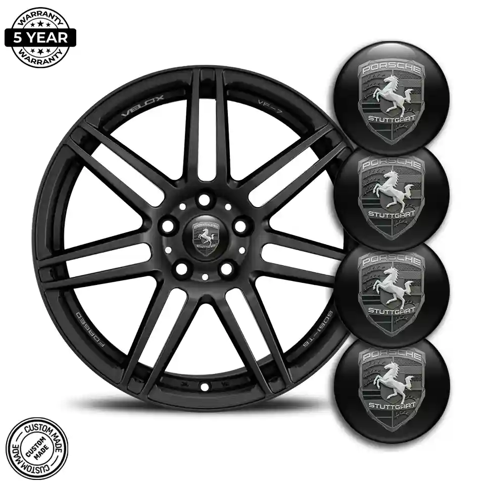 Porsche Logo Sticker Sport Tuning