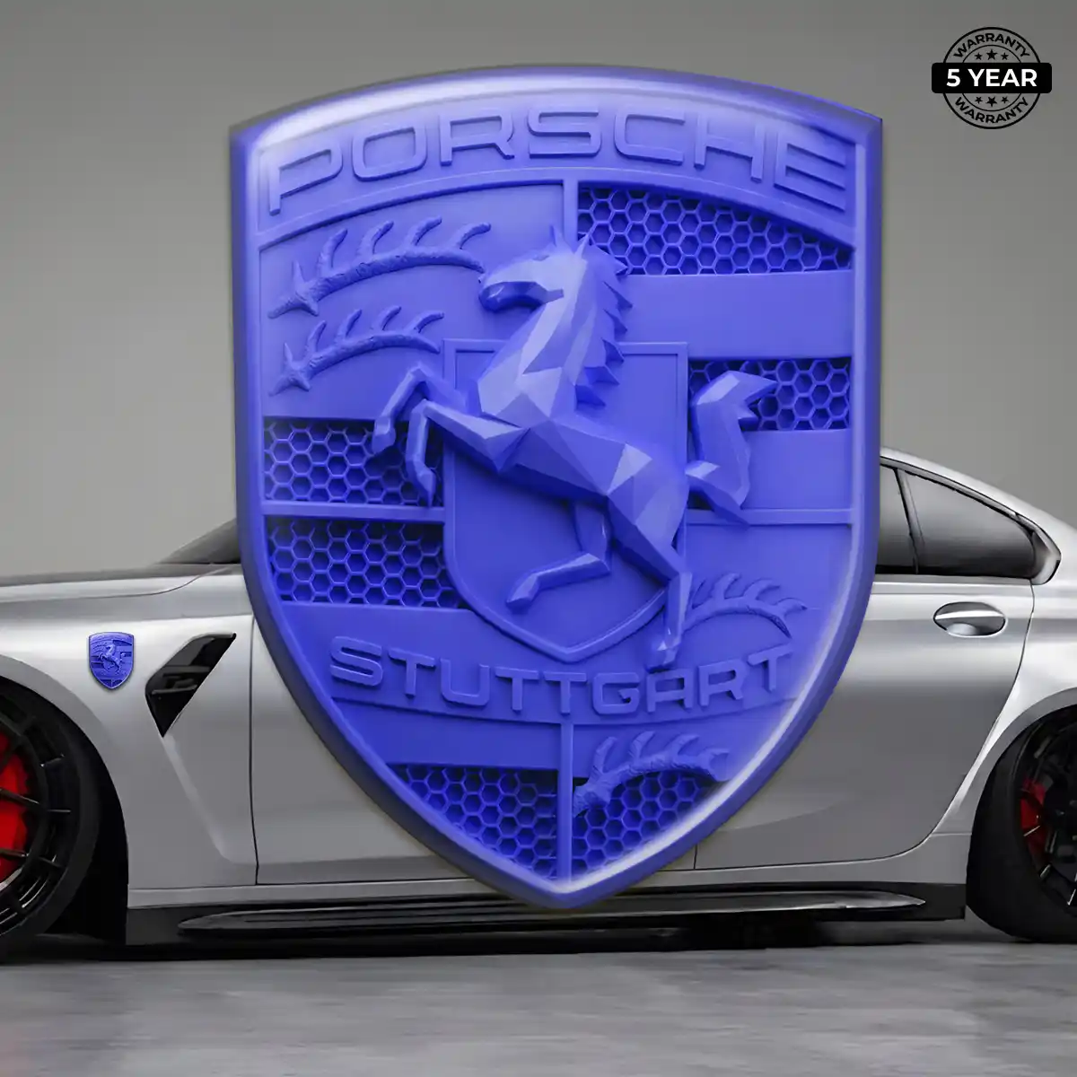Porsche Silicone Badge Sleek Style