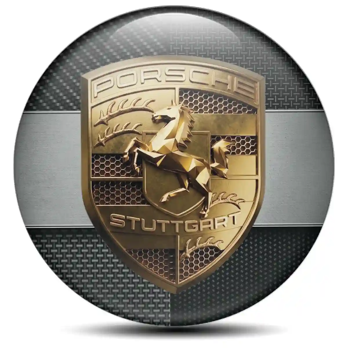 Porsche Silicone Emblem Exterior Luxe
