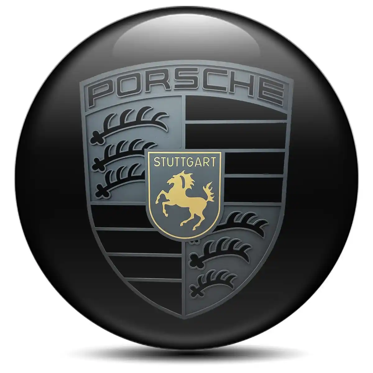 Porsche Silicone Emblem High Quality