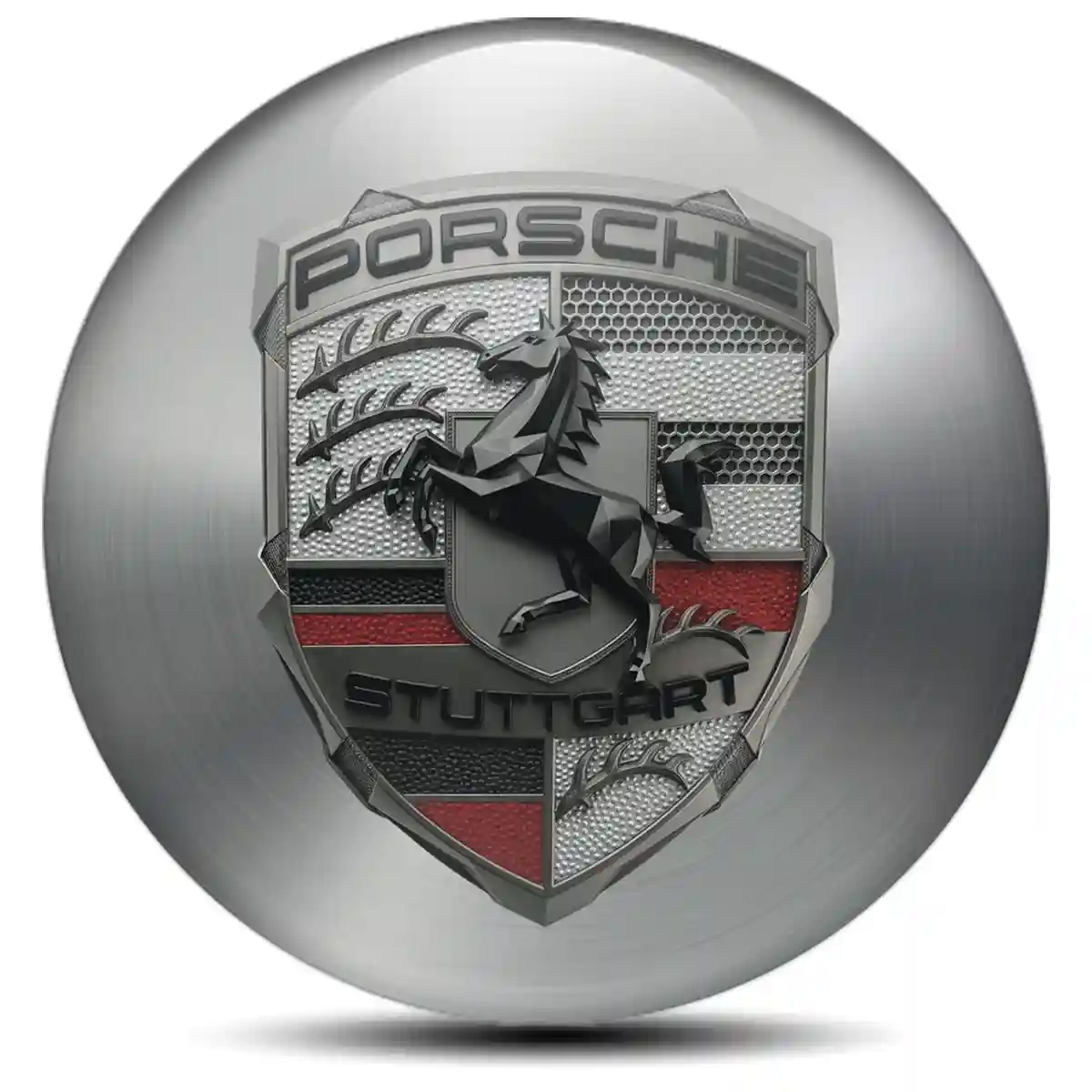 Porsche Silicone Emblem Interior Elegance