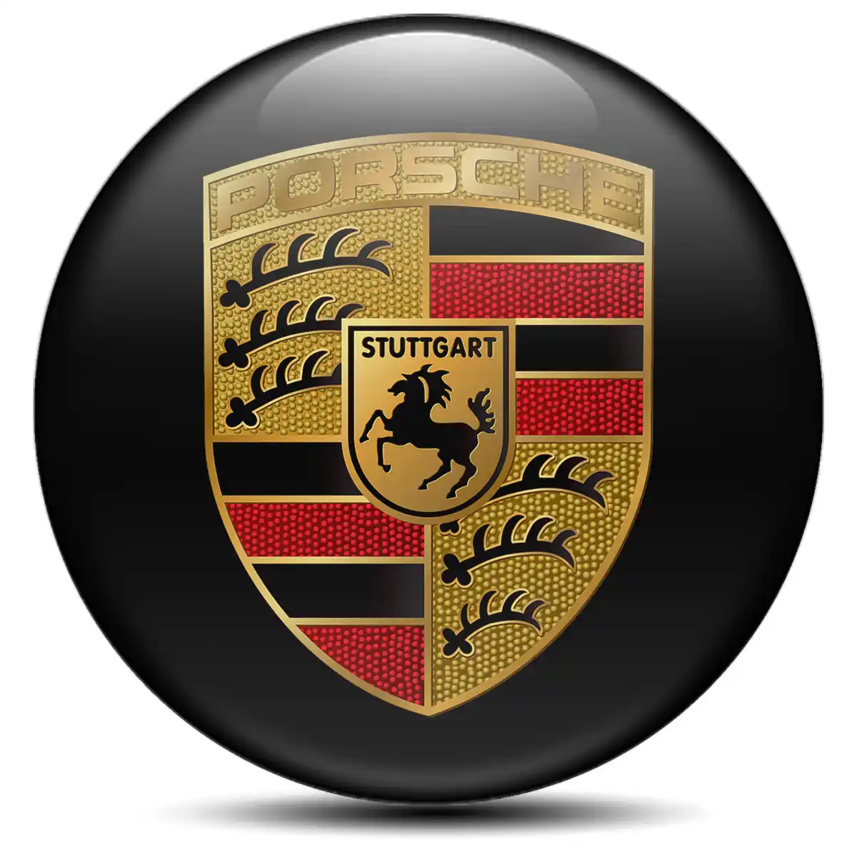 Porsche Silicone Emblem Premium Quality
