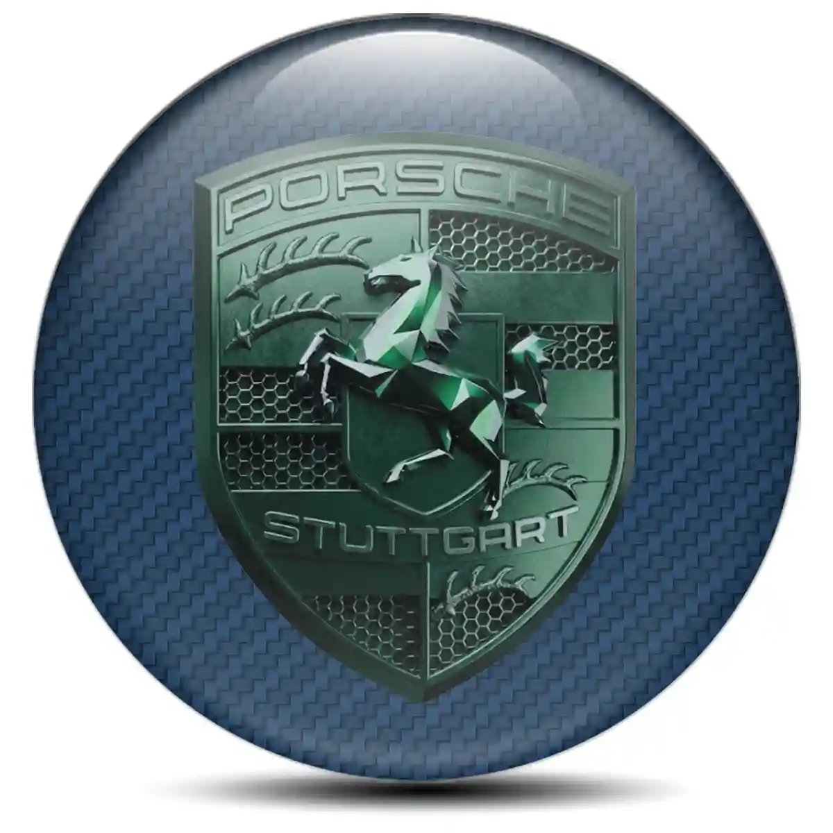 Porsche Silicone Emblem Refined Design