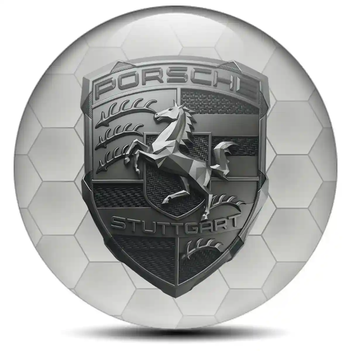Porsche Silicone Emblem Resin Elite