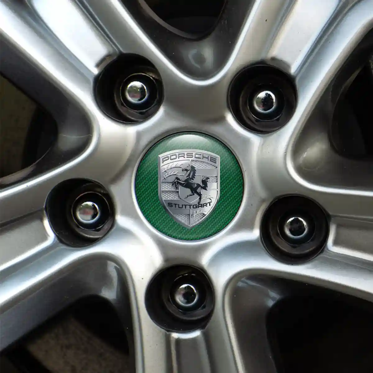 Porsche Silicone Emblem Self-Adhesive Exclusive Series