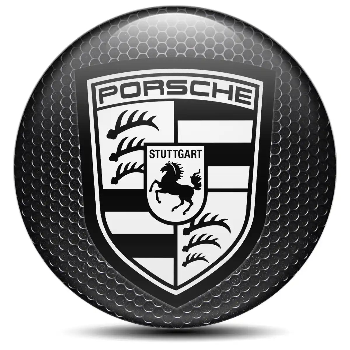 Porsche Silicone Emblem Self-Adhesive High Quality