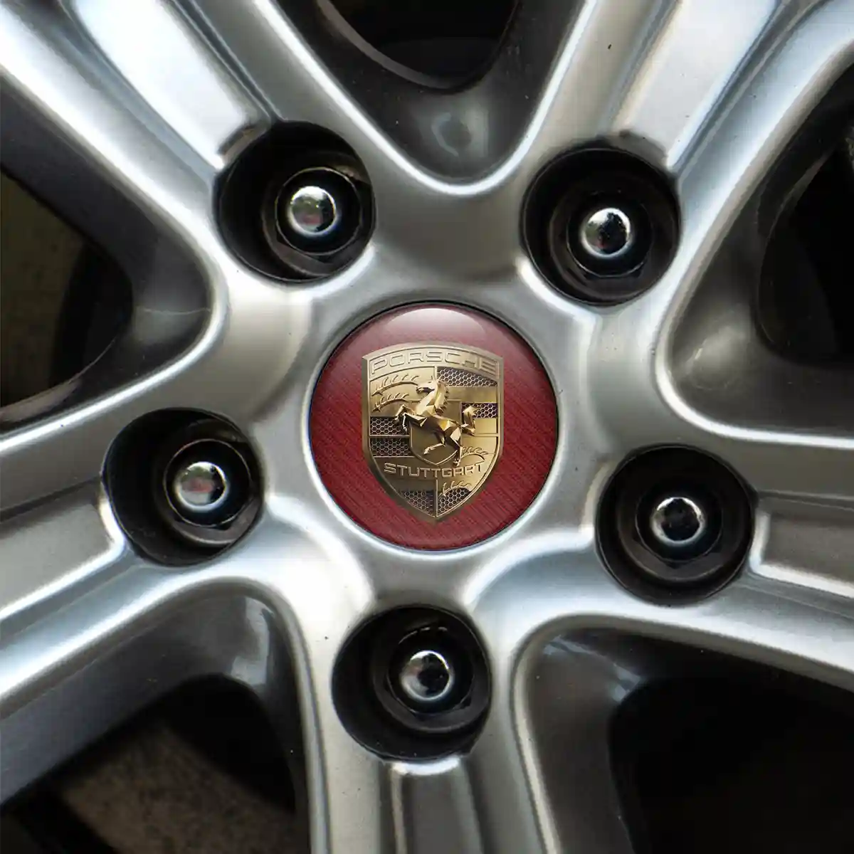Porsche Silicone Emblem Self-Adhesive Interior Elegance