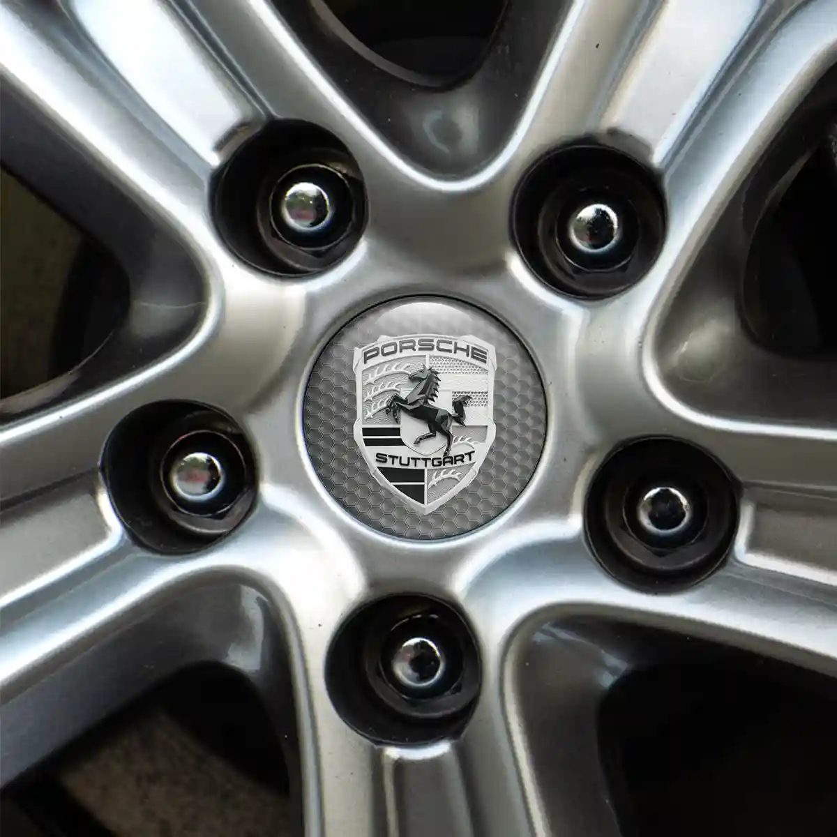 Porsche Silicone Emblem Self-Adhesive Interior Luxe