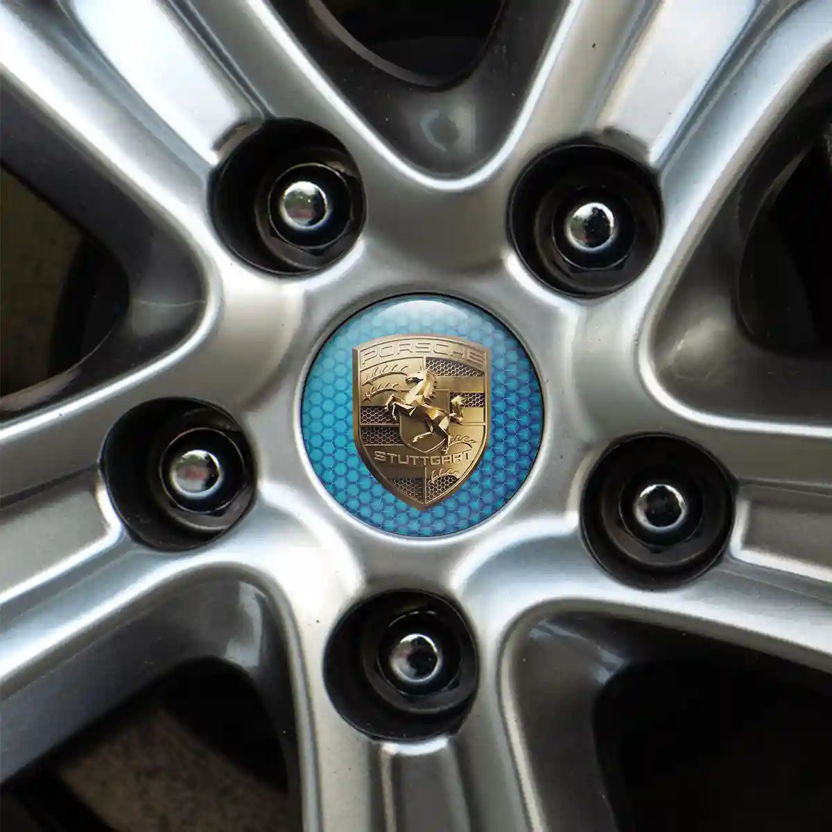 Porsche Silicone Emblem Self-Adhesive Marked Edition