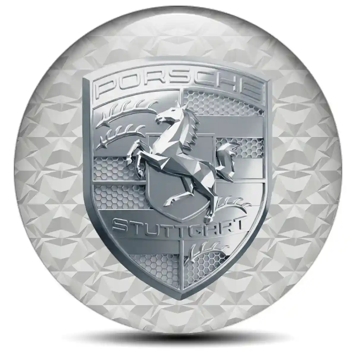 Porsche Silicone Emblem Self-Adhesive Opulent Line