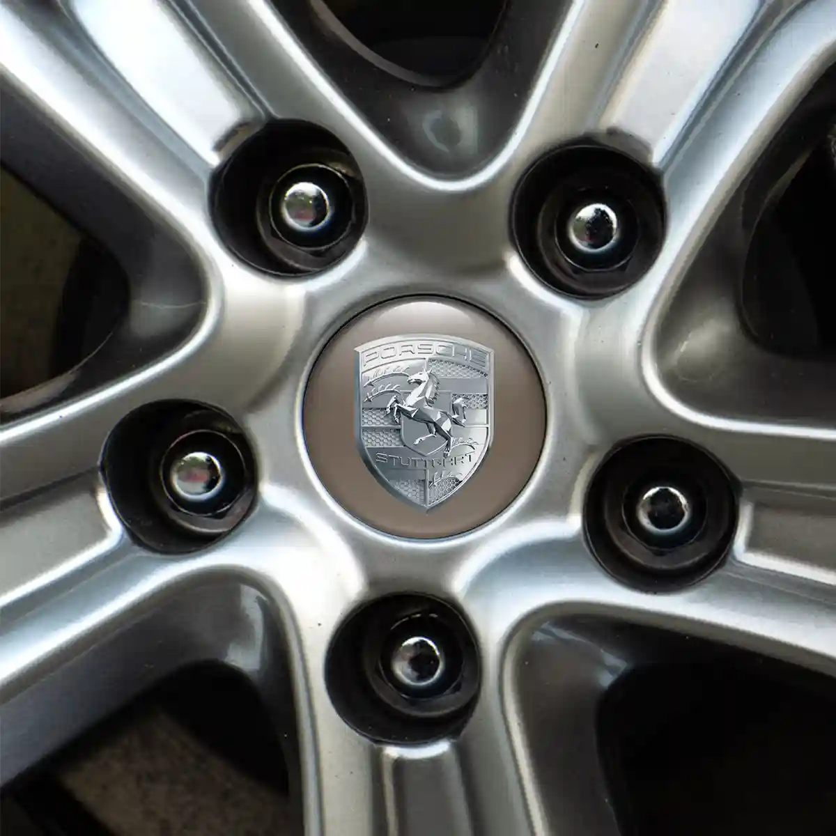 Porsche Silicone Emblem Self-Adhesive Street Tuning