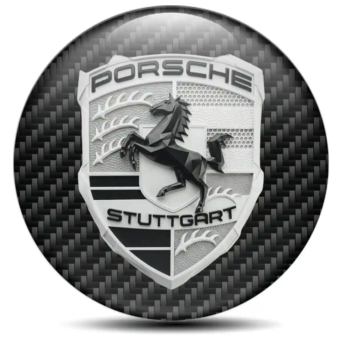 Porsche Silicone Emblem Vortex Series
