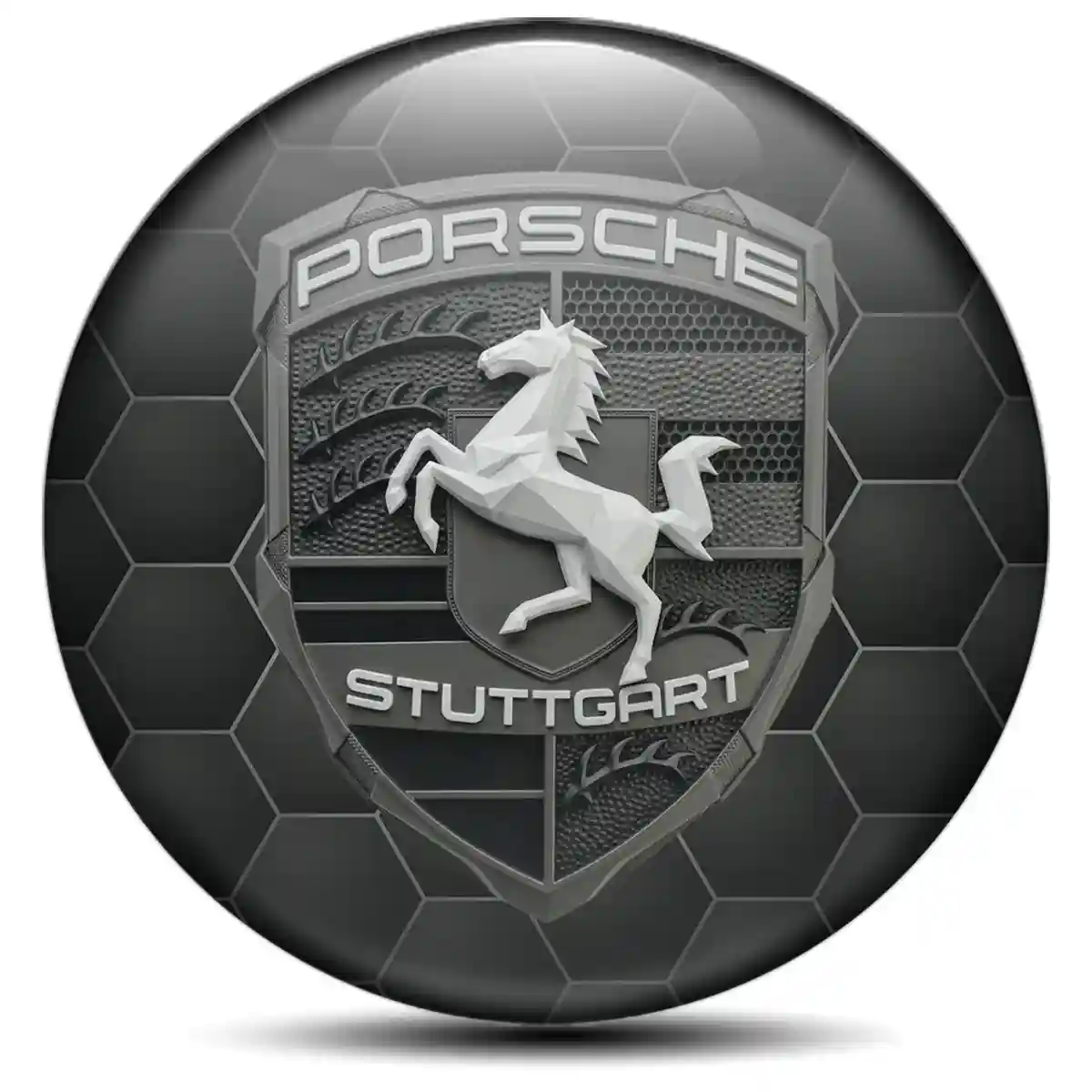 Porsche Silicone Sticker Auto Tuning