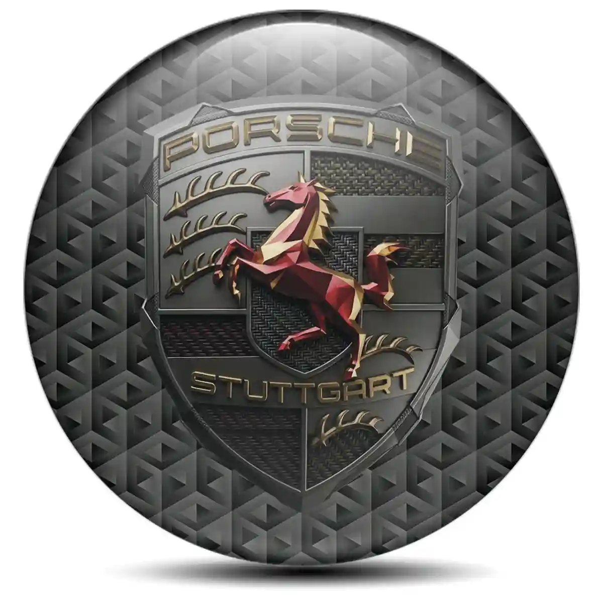 Porsche Silicone Sticker Cabin Style