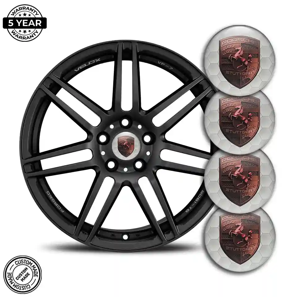 Porsche Silicone Sticker Exclusive Series