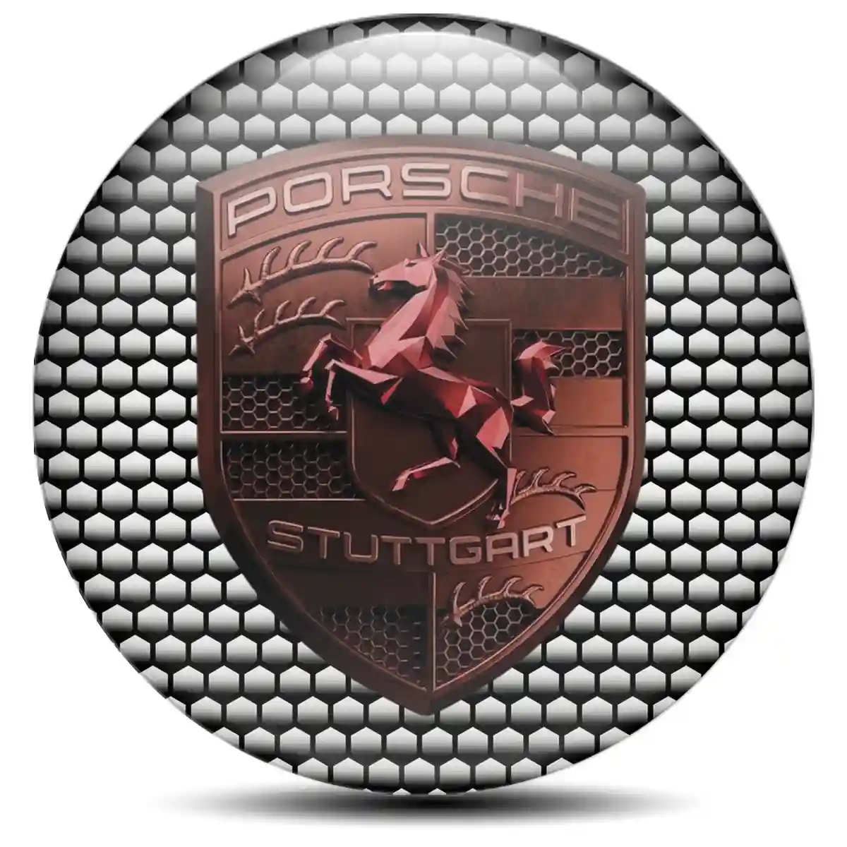 Porsche Silicone Sticker Noble Edition