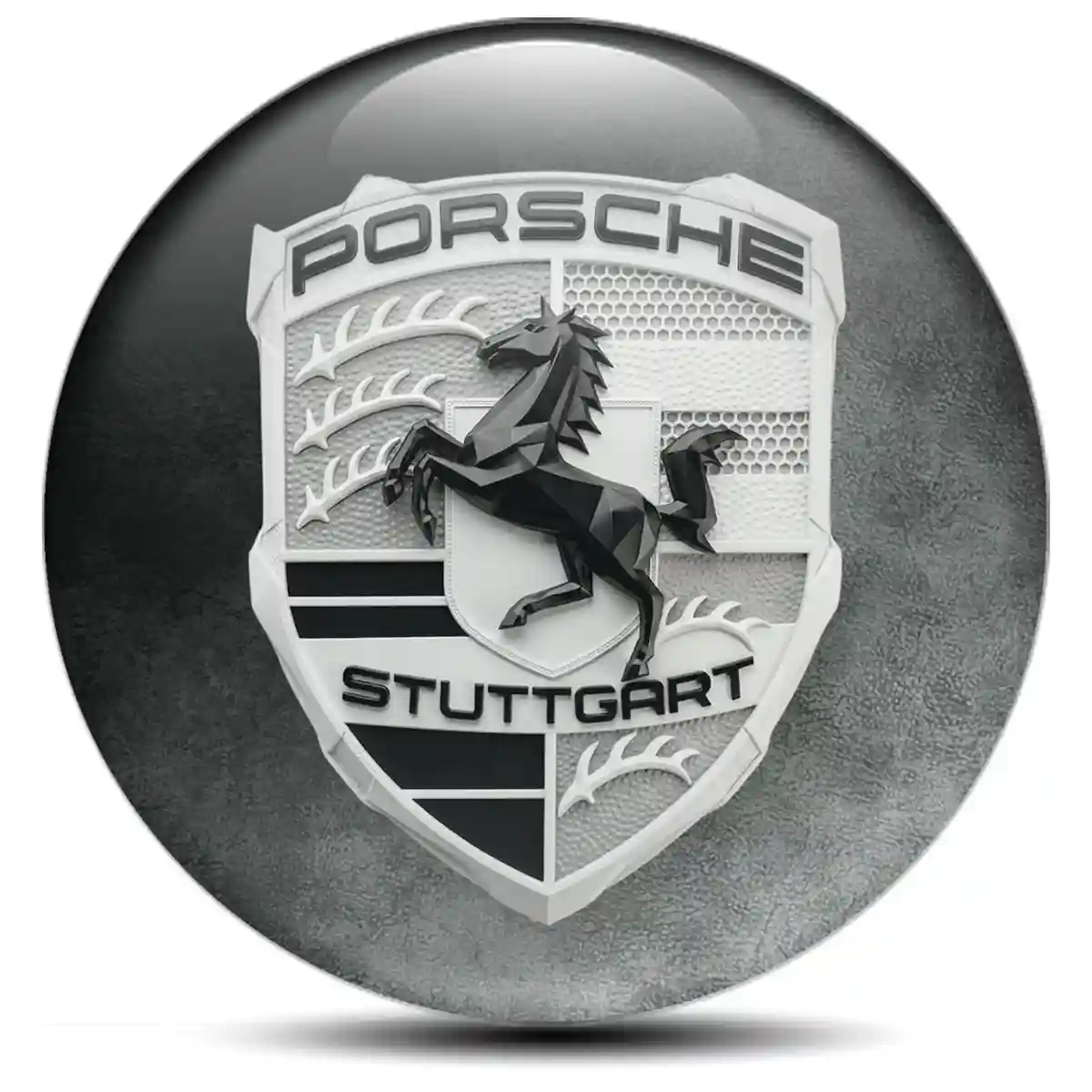 Porsche Silicone Sticker Outer Style