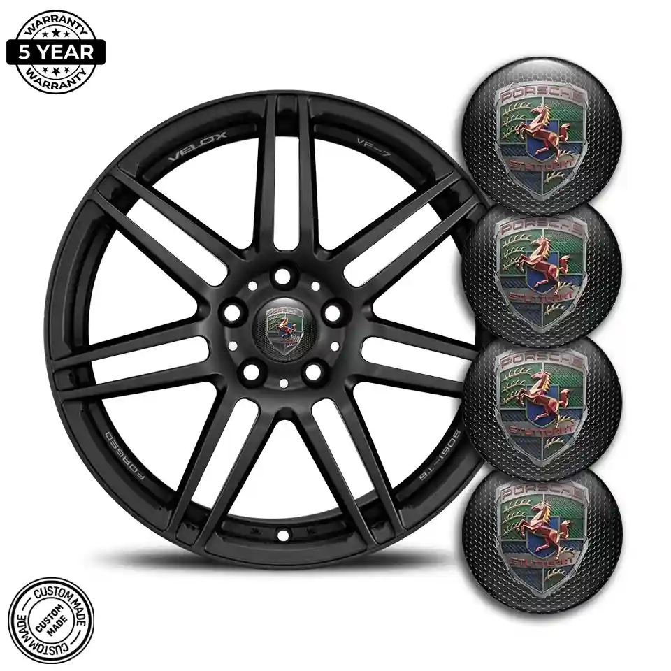 Porsche Silicone Sticker Self-Adhesive Cabin Style