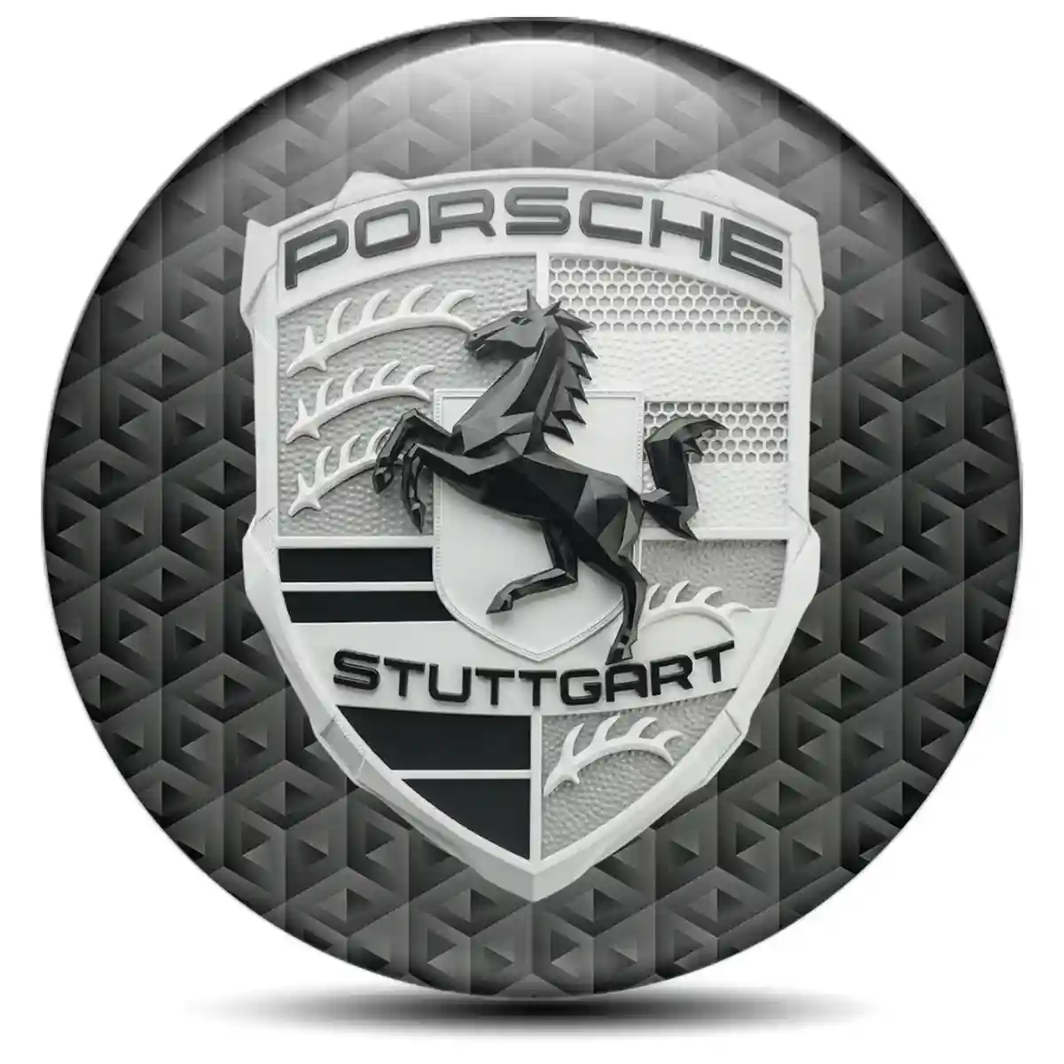 Porsche Silicone Sticker Self-Adhesive Deluxe Edition