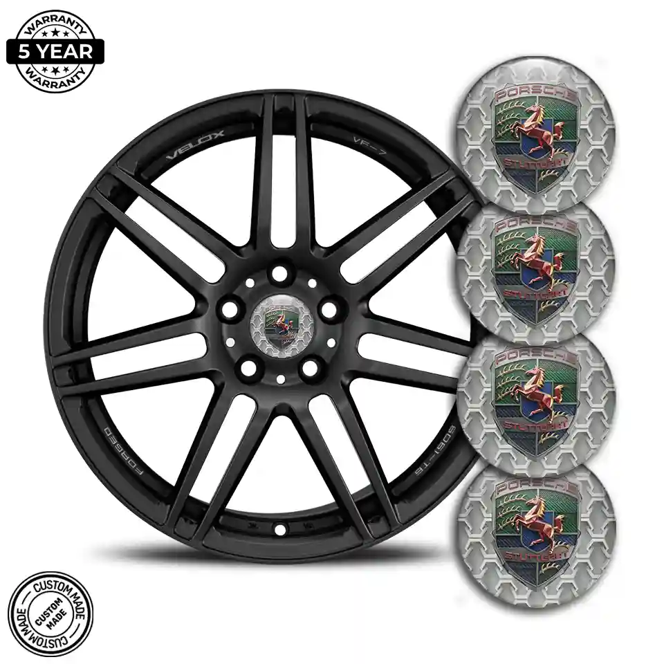 Porsche Silicone Sticker Self-Adhesive Exclusive Series
