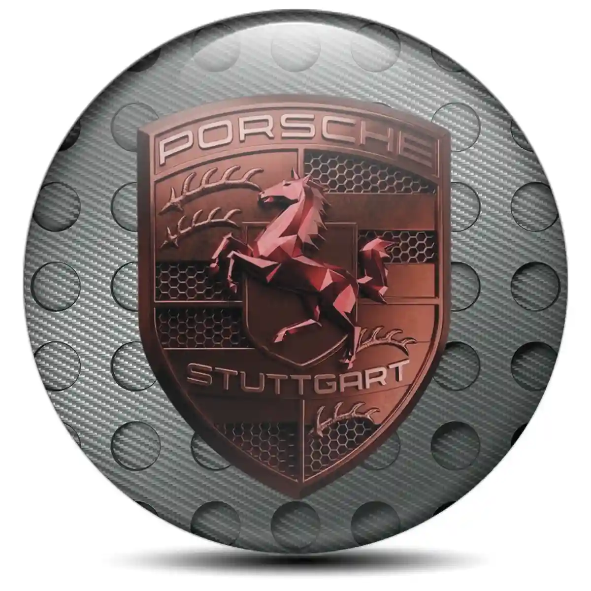 Porsche Silicone Sticker Self-Adhesive Opulent Line