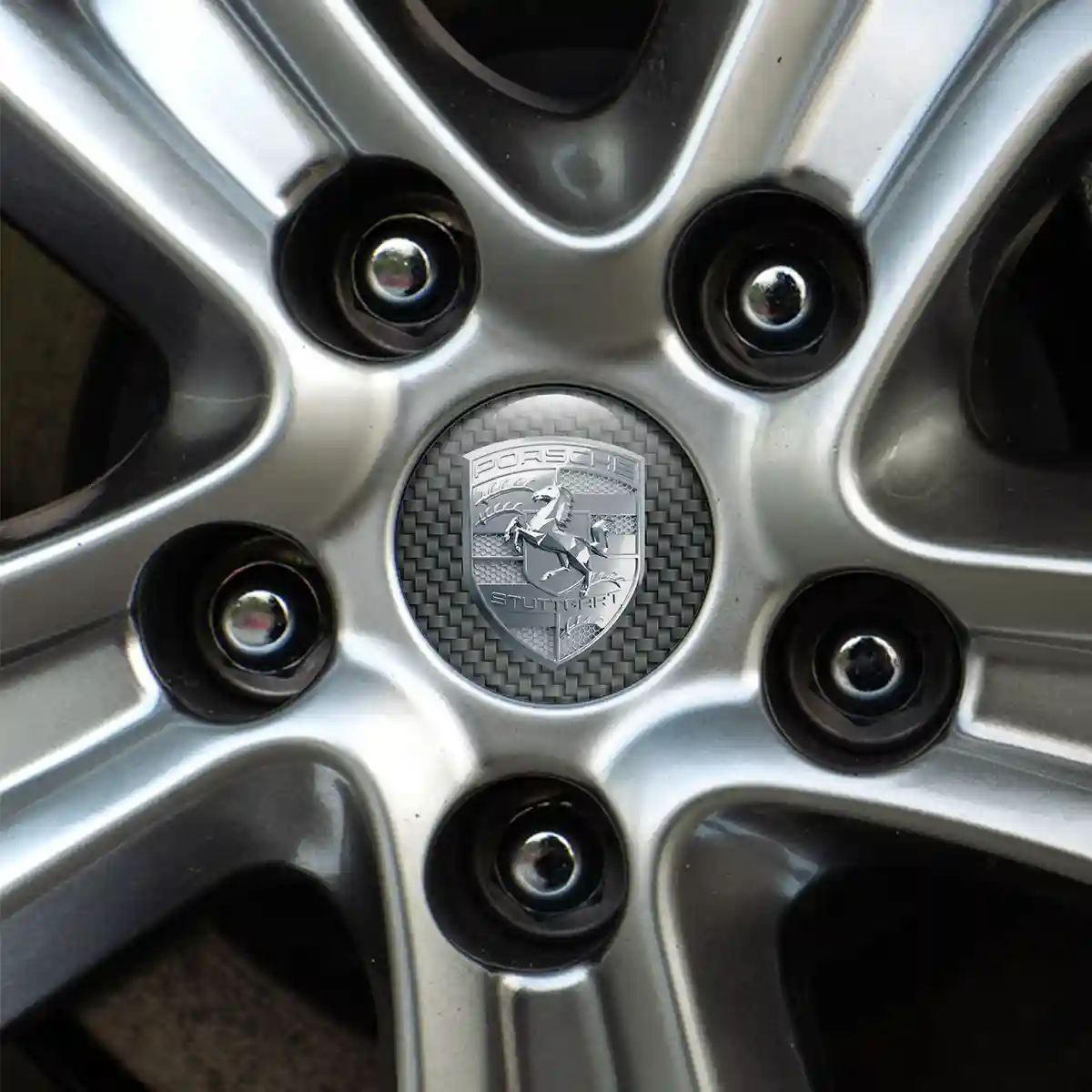 Porsche Silicone Sticker Self-Adhesive Outer Style