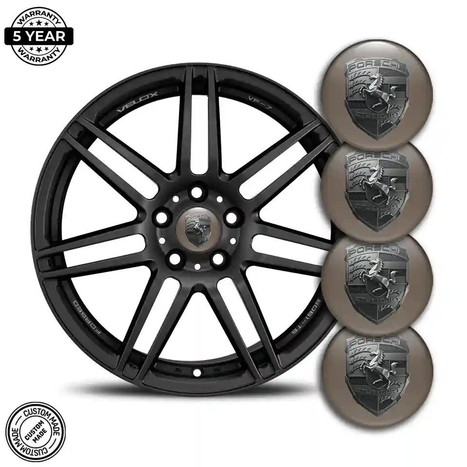 Porsche Silicone Sticker Self-Adhesive Performance Style